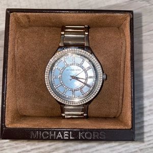 MK3395 Michael Kors Kerry Mother of Pearl Dial Stainless Steel Ladies Watch